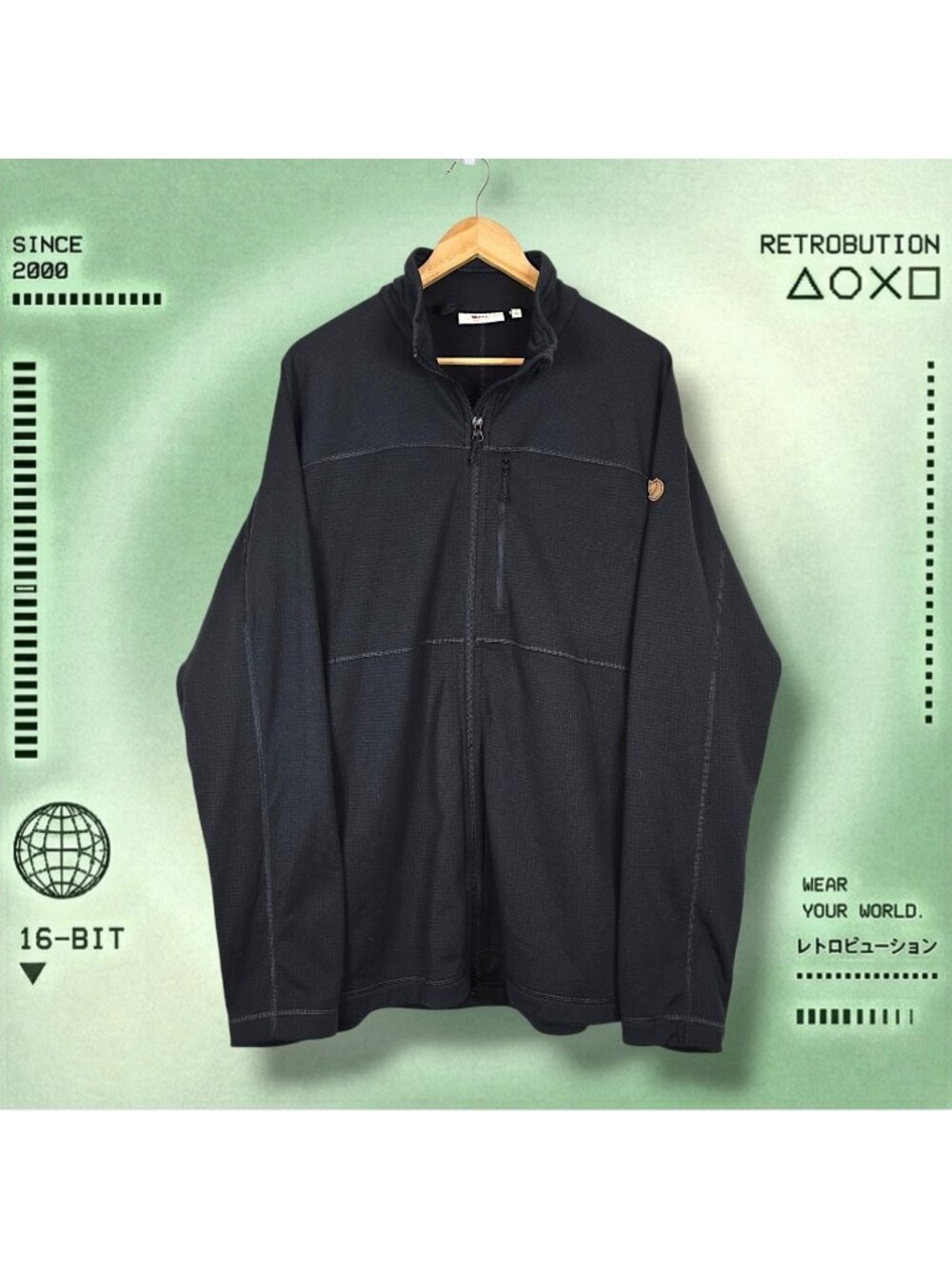 Fjallraven Abisko Light Fleece Jacket Black Size XXL